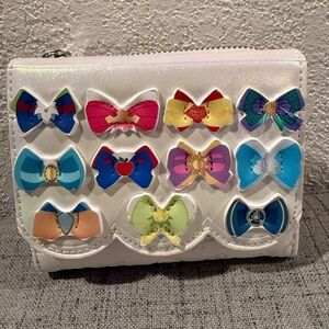 Loungefly Disney Princess Bows Iridescent Wallet NWT